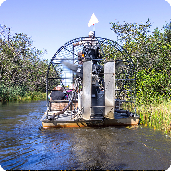 Airboat in the Everglades