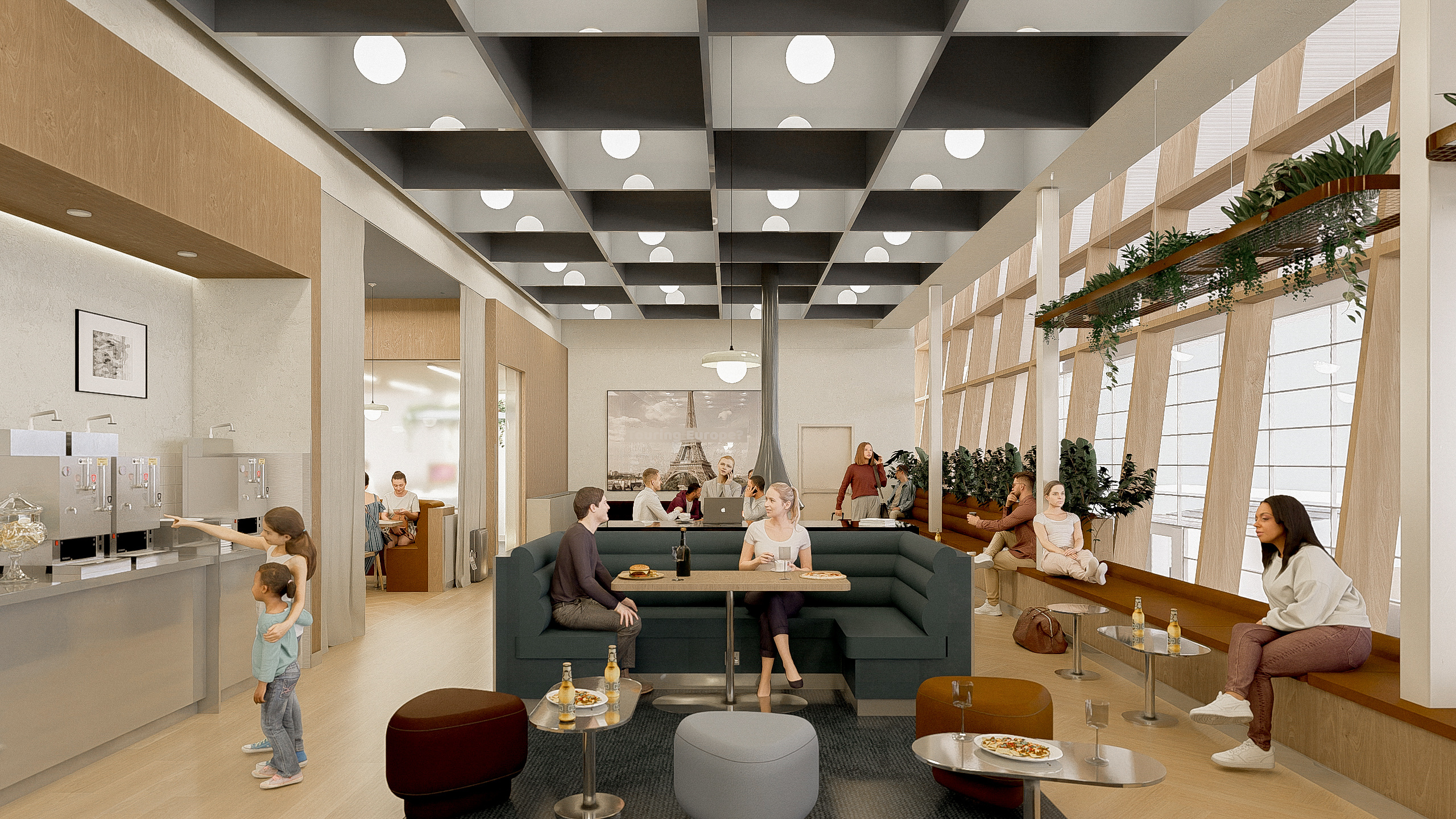 Vue intérieure du salon 