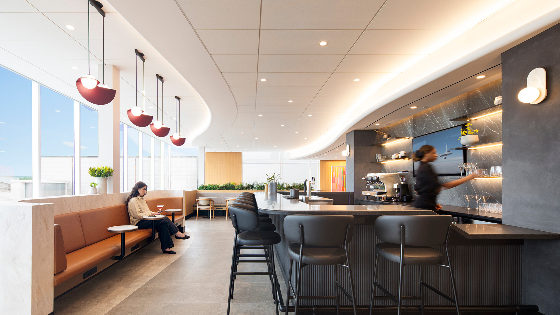 Photo du bar du Café Air Canada de l'Aéroport international Jean-Lesage de Québec (YQB)